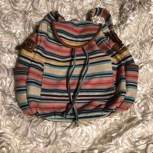 American eagle outfitters striped backpack
